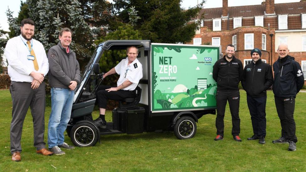 The bike, supplied by Cargo Cycling, is being trialled to try to reduce carbon emissions